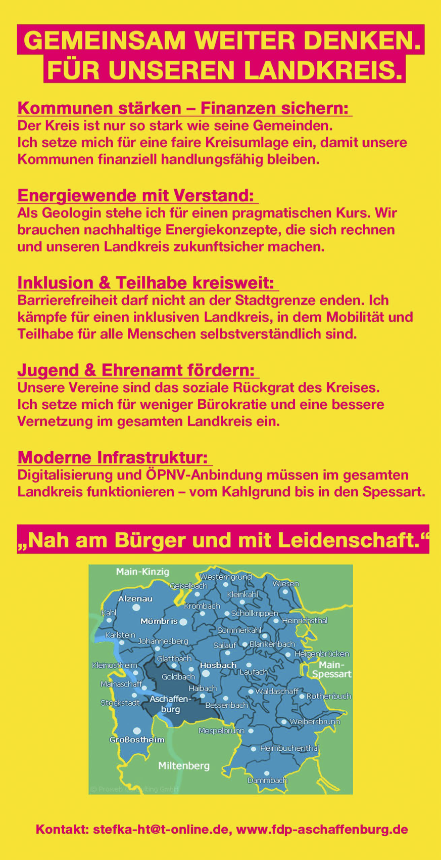 Ihre Kreistagskandidatin Stefka Heulst-Träger